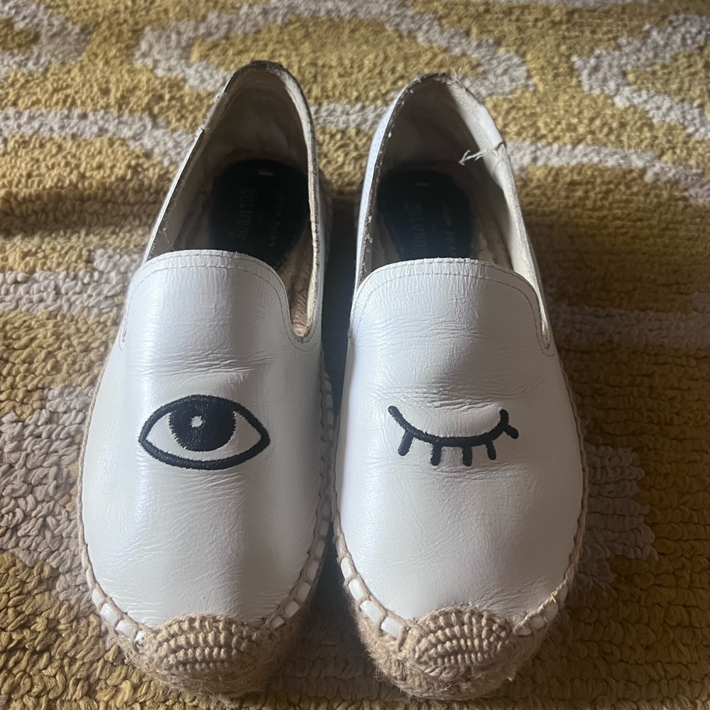 American Artist Jason Polan for Soludos smoking slipper espadrilles